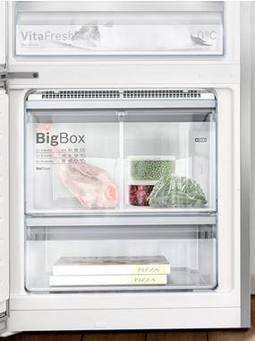 bosch Kühl-gefrierkombination hat viel platz im gefrierfach